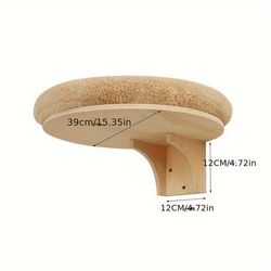 TEMU Modern Wall-mounted Cat Bed - Cozy Polyester Nest For Cats, Easy Assembly