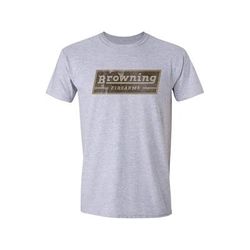 Browning Men's Classic Firearms T-Shirt, Sport Gray SKU - 663673