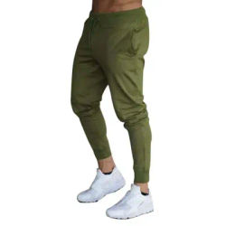 new Hot sale solid casual Mens Casual Slim Fit Tracksuit Sports Solid Male Gym Cotton Skinny Joggers Sweat Casual Pants Trousers