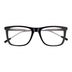 Male s square Black Acetate,Metal Prescription eyeglasses - Eyebuydirect s Zach