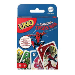 Giochi Mattel UNO Spider gioco di carte da uomo per la notte familiare con grafica a tema Tv Show e