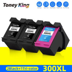 TONEY KING 300XL Ink Cartridge Compatible for HP 300 XL for HP300 Deskjet F4280 F4580 D2560 D2660 D5560 Envy 100 110 120 Printer