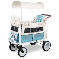 WonderFold VW2 Volkswagon Double (2 Seater) Stroller Wagon - Bondi Blue