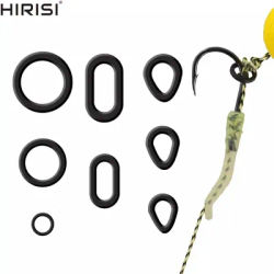 60 Pièces Anneaux de pêche pour hari rigs bouillette Pop Up Hookbait accessoires de pêcher carpe