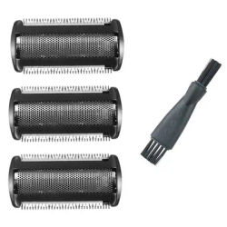 3 Pack Shaver Head Replacement Trimmer for Philips Bodygroom BG 2024 - 2040 S11 YSS2 YSS3 Series with Brush