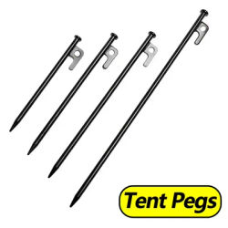 25/30/40cm Sturdy Steel Tent Pegs Outdoor Canopy Stakes Pegs Camping Ground Nail Pegs Beach Tent Pegs