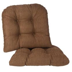 17" Tyson Gripper Chair Pad by BrylaneHome in Brown