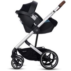 Cybex Talos S Lux + Aton 2 Travel System Bundle - Deep Black / Deep Black