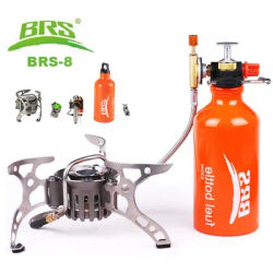BRS-8/8A Portable Oil Gas Stove Camping Multi-Use Stove Cooking Cooker Multi Fuel Stoves Outdoor Picnic Hiking Gas Stove