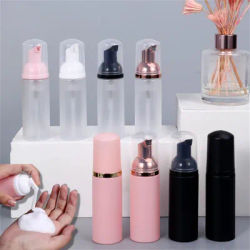 50ml Small Foam Dispenser Plastic Pump Bottles Mini Empty Soap Refillable Bottle for Travel Cleaning Cosmetics Packaging