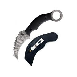 BucknBear BNB-BNB1230KMB Damascus Venom Karambit Fixed Knife BNB1230KMB