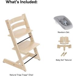 Stokke Tripp Trapp High Chair2 and Newborn Set - Natural