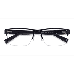 Unisex s rectangle Matte Black Metal Prescription eyeglasses - Eyebuydirect s Armani Exchange AX1018