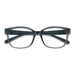 Unisex s horn Shiny Transparent Gray Plastic Prescription eyeglasses - Eyebuydirect s Armani Exchange AX3098