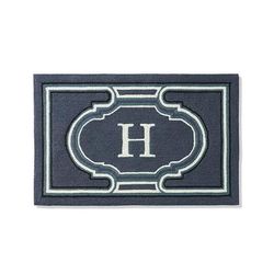 Bowery Monogram Door Mat - N - Frontgate