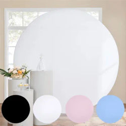 Solid Color Round Backdrops Cover Wedding Children Birthday Party Decor Poster Baby Shower Circle Studio Photography Backgroud