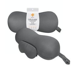 INPHYSIO Cuscino da Viaggio Ultrasoft a Forma di Infinito, con Mascher