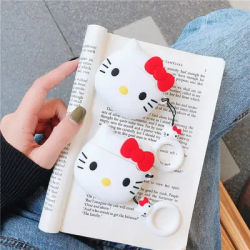 Hello Kitty Anime Sanrio Compatible casque ensemble Silicone PC étui AirPods 1/2/3 Pro/2 Apple