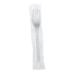Vegware VW-FK6.5W 6 1/2" Disposable Fork - PLA, White, Case of 1000