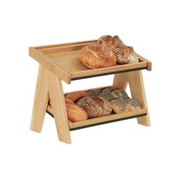 Cal-Mil 23138-2-21 2 Tier Display Stand - 14" x 23 1/4" x 17 1/2", Oak, Brown