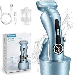 TEMU Electric Lady Shaver Bikini Trimmer, Wet & Dry Rechargeable Cordless Painless , Led Display Razor For Legs Underarms