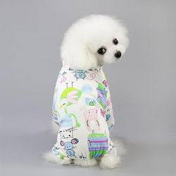 pigiama tuta per cani da compagnia pigiama design morbido tuta per gatti cucciolo pantaloni t-shirt 5 taglie 5 colori