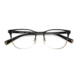 Unisex s square Black Gold Metal Prescription eyeglasses - Eyebuydirect s Coach HC5131