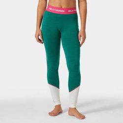Helly Hansen Women's Lifa Merino Midweight Base Layer Trousers Green XL