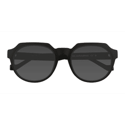 Unisex s geometric Matte Black Plastic Prescription sunglasses - Eyebuydirect s Greer