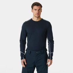 Helly Hansen Men's Lifa Merino Midweight Crew Base Layer Navy S