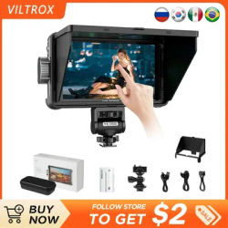 New VILTROX DC-550 Pro Portable Monitor 5.5" 1920x1080 4K Profissional Monitors HDMI Touch Screen