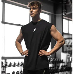 Camiseta deportiva sin mangas para hombre, chaleco de secado rápido, transpirable, holgado, para entrenamiento, Verano