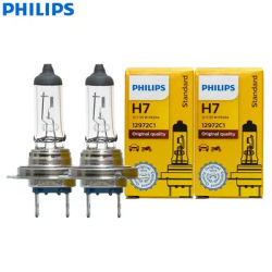 Philips 2PCS Vision H7 12V 55W PX26d Faro alogeno per auto originale 3200K Standard Auto Sostituisci lampadina originale 12972, coppia