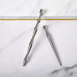 1Pc Stainless Steel Manual Acupuncture Pen Trigger Point Massager Deep Tissue Massage Tool For Body Meridian Pain Relief