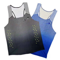 Men Running Marathon Singlets Sleeveless Gym Clothing Men Sleeveless Tank Top Vest for Men Running Vest Customization
