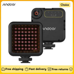 Andoer IR49S Mini IR Night Vision Light Infrared Photography Light for Video Camera Camcorder for Video Recording Photography