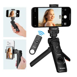KingMa Phone Remote Shutter Tripod with Detachable Wireless Remote Control for iPhone Video Photo Shooting/Zooming/LensSwitching