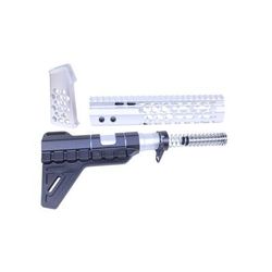 Guntec USA AR-15 Honeycomb Pistol Furniture Set Anodized Clear HCP-CLEAR