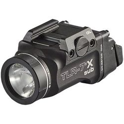 Streamlight TLR-7 X sub USB 500 Lumens Weapon Light CR123A Black Springfield Armory Hellcat 69408
