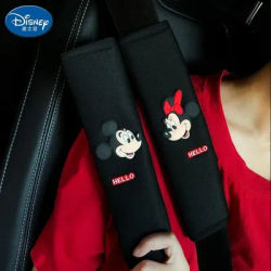 Ceinture de sécurité Disney Mickey Minnie, ceintures de sécurité d'épaule, produits de décoration intérieure, couverture de Protection, cadeaux d'anniversaire Automobile