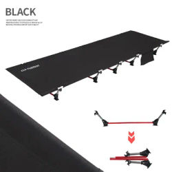 Camping Ultra-light Camp Bed Aluminum Alloy Fully Foldable Portable Oxford Cloth Easy-care Outdoor Single Simple Folding Bed