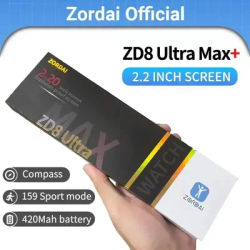 Zordai Zd8 Ultra Max Plus + Smart Watch Men 49mm AI Watch Faces bussola BT Call NFC Sports PK Hello3 + HK9 Ultra 2 Max Smartwatch