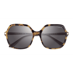 Female s square Yellow Tortoise Acetate Prescription sunglasses - Eyebuydirect s Vogue Eyewear VO5561S