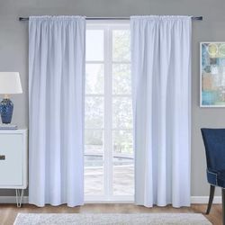 Wide Width Ultimate Blackout Multi Header Curtain Liner by Thermaplus in White (Size 45" W 88" L)