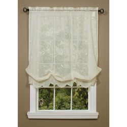 Wide Width Hathaway Sheer Rod Pocket Curtain Panel by Habitat™ in Cream (Size 54" W 84" L)
