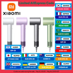 XIAOMI MIJIA High Speed Hair Dryer H501 Negative Ion Hair Care 110000 Rpm Dry 220V CN Version (With EU Adapter) 62m/s wind speed