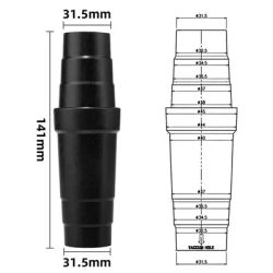 Adaptateurs pour aspirateur, convertisseur de ponceuse, connecteur de tuyau d'extraction de