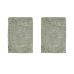 Granada Collection 100% Cotton 2 Piece (17" X 24" | 17" X 24") Bath Rug Set by Brylane Home in Sage