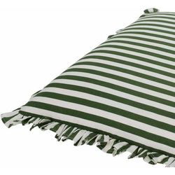 Androw 18" Square Cottage Cotton White/Army Green/Lunar Green/Light Silver Throw Pillow - Boutique Rugs