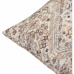 Brenna 20" Square Traditional Medium Gray/Teal/Peach/Black Outdoor Throw Pillow - Boutique Rugs
